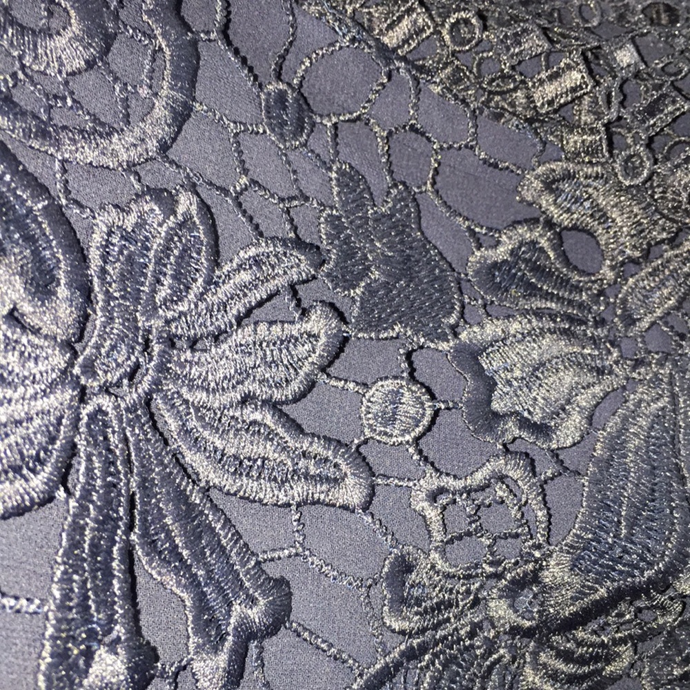 Ted Baker London Dark navy Lace Flutter Sleeve Blouse Size 1 (US XS/S) - Picture 10 of 10